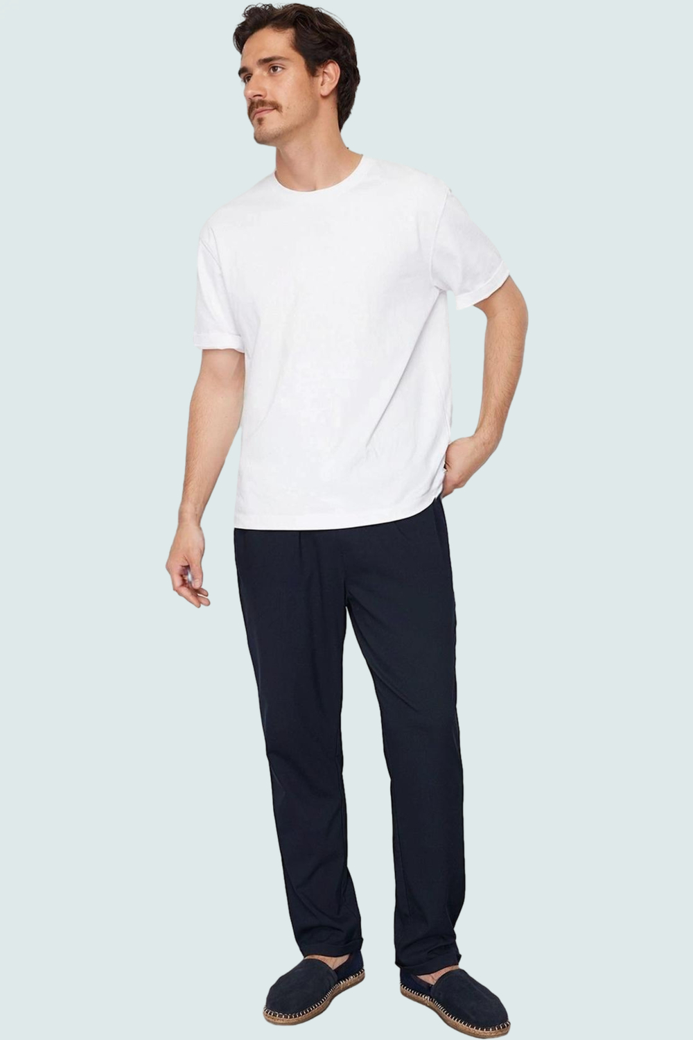 Erkek Slim Fit Kumaş Pantolon Günlük Kullanım Fonksiyonel Dayanıklı Kaliteli Konforlu Spor