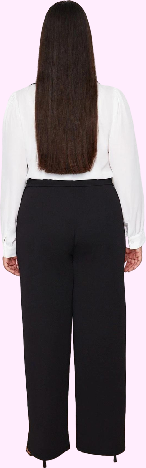 Kadın Wide Leg Pantolon Yüksek Bel Günlük Casual Ofis Şıklığı Hafta Sonu Dayanıklı Malzeme