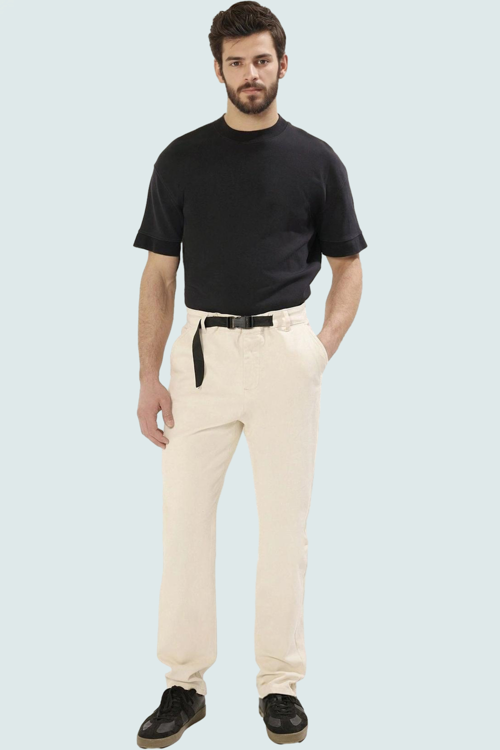 Erkek Gabardin Pantolon; Straight Kalıp; Boru Paça; Günlük Şıklık Yaz Aylarının Vazgeçilmezi