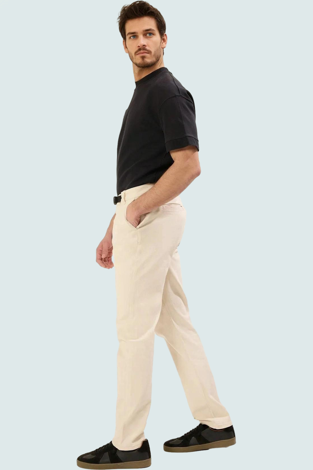 Erkek Gabardin Pantolon; Straight Kalıp; Boru Paça; Günlük Şıklık Yaz Aylarının Vazgeçilmezi
