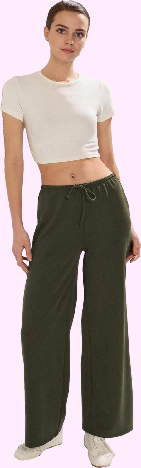 Kadın Renk Wide Leg Pantolon Rahat Kesim Yazlık Modal Kumaş Günlük Kullanım Modern Tasarım