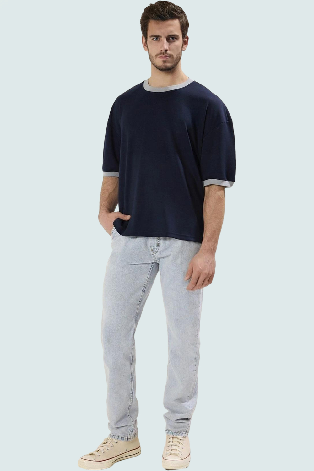 Erkek Pamuklu Denim Kot Pantolon Günlük Kullanım İçin Rahat ve Şık Yaz Aylarının Vazgeçilmezi