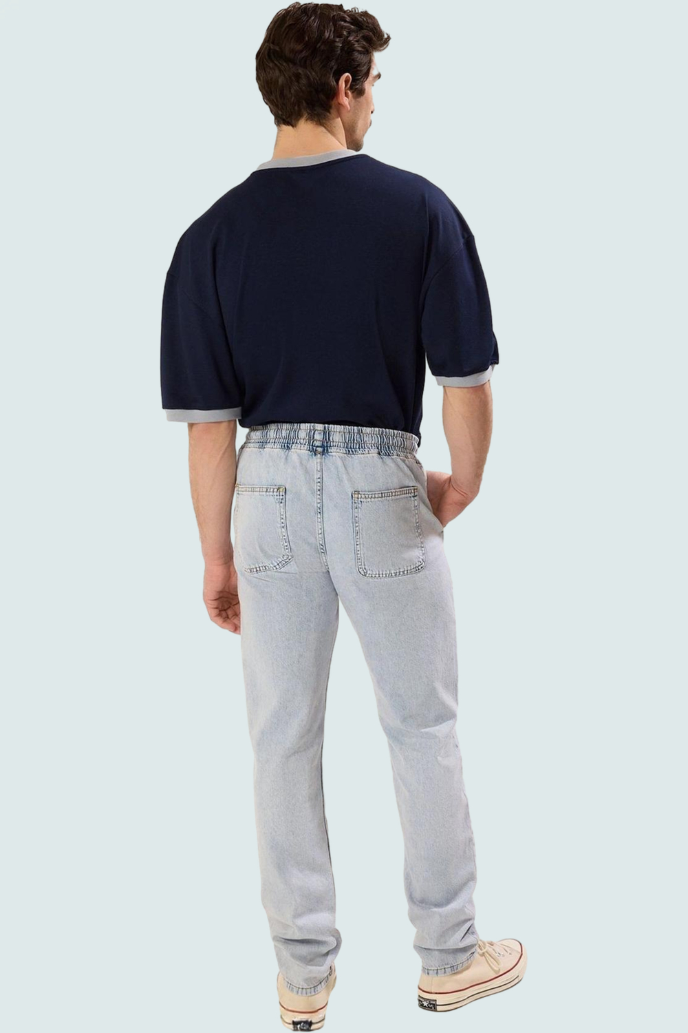 Erkek Pamuklu Denim Kot Pantolon Günlük Kullanım İçin Rahat ve Şık Yaz Aylarının Vazgeçilmezi