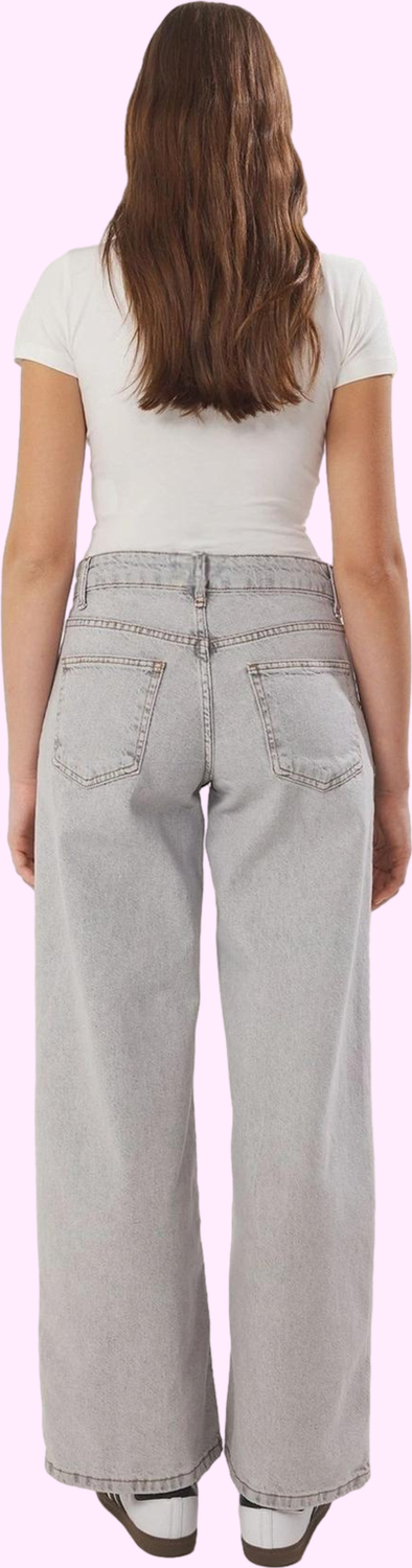 Kadın Pamuk Denim Barrel Jean; Düşük Bel Boru Paça Günlük Hafta Sonu Yaz Aylarının Vazgeçilmezi