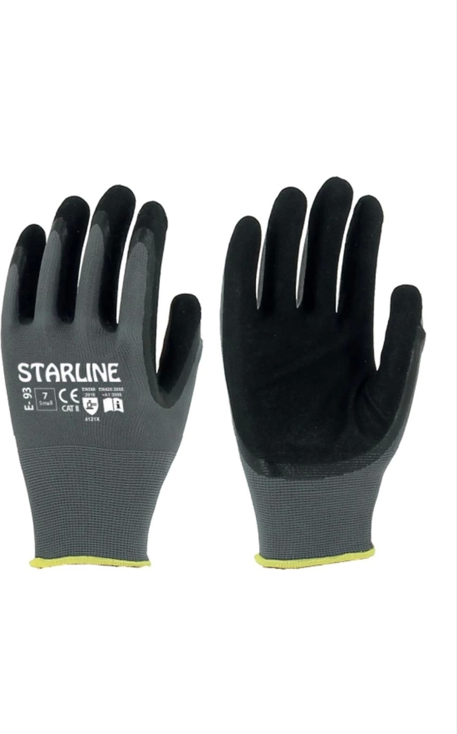 Nitril Kaplamalı İş Eldiveni Starline E93 EN 388 420 Köpük Ömürlü Esnek Koruma