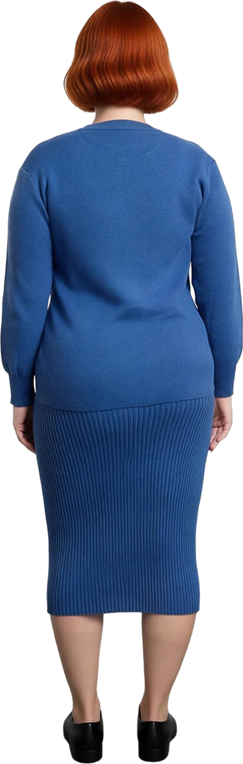 Kadınlar İçin Mavi Bodycon Fitilli Kolsuz Midi Elbise Rahatlığı Ve Şıklığı Bir Arada Sunuyor