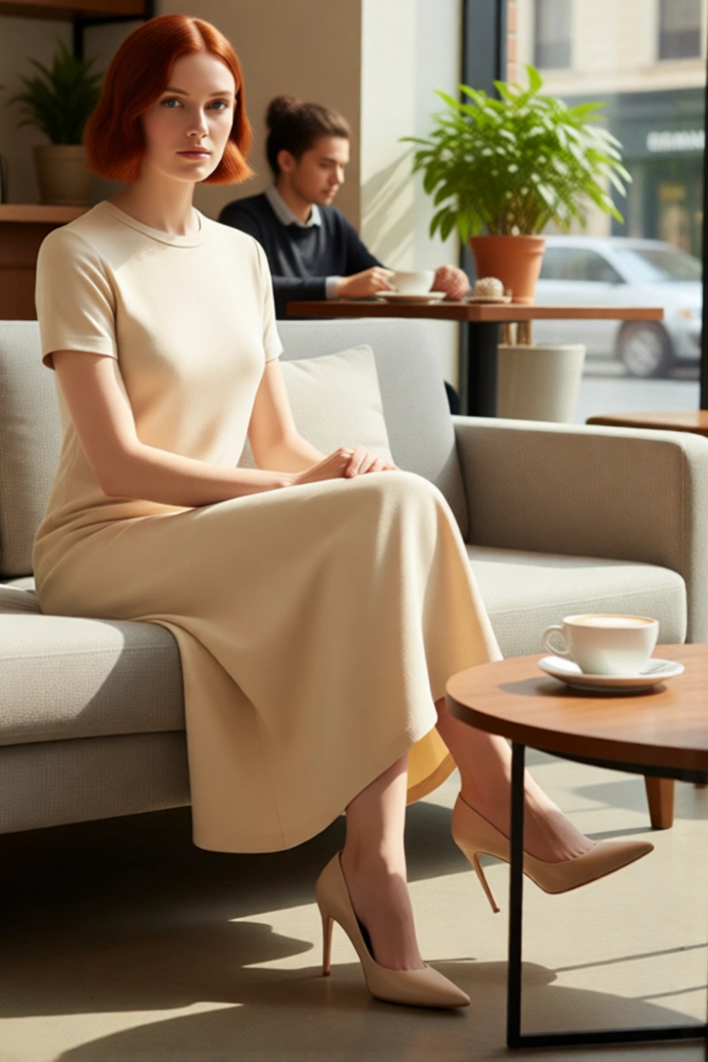 Kadınlar İçin Casual Şık Düz Örme Elbise Shift Kalıbı İle Gün Boyu Rahatlık Ve Konfor Sağlar