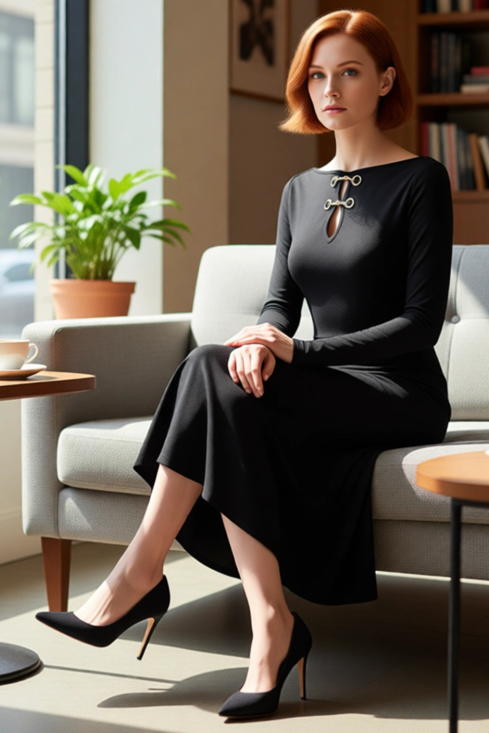 Kadın Örme Bodycon Maxi Elbise Aksesuar Detayları İle Kış Sezonu İçin Şık Ve Modern Stil Kaliteli