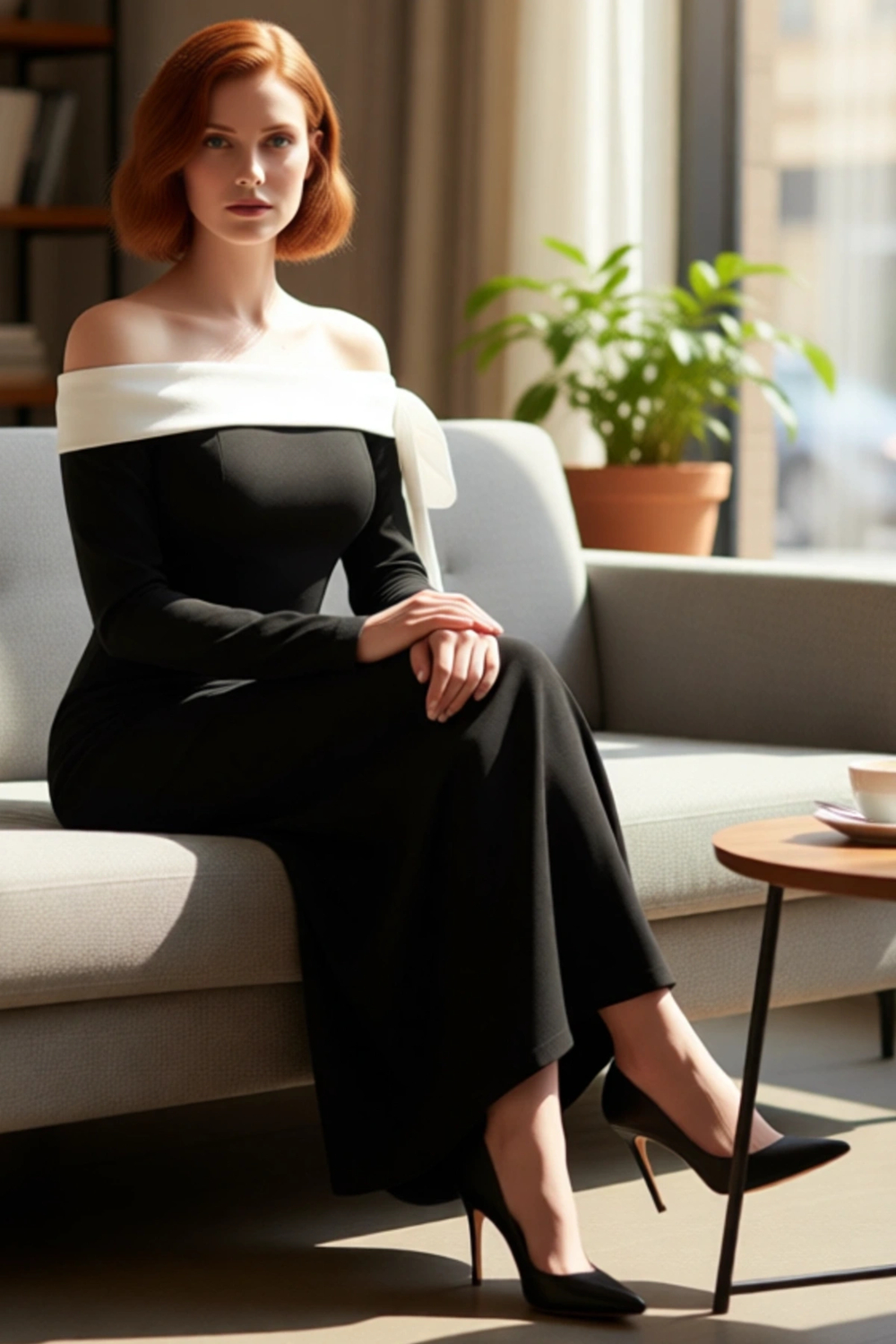 Kadın Uzun Kollu Bodycon Maxi Elbise Carmen Yaka Scuba Krep Şık Gece Davetleri İçin İdeal Seçim