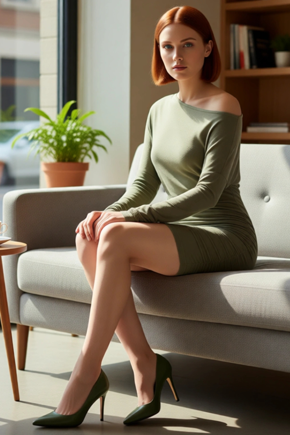 Kadın Düz Desen Viskon Ribana Kumaş Bodycon Kesim Uzun Kol Kayık Yaka Mini Elbise Konforlu Ve Trend