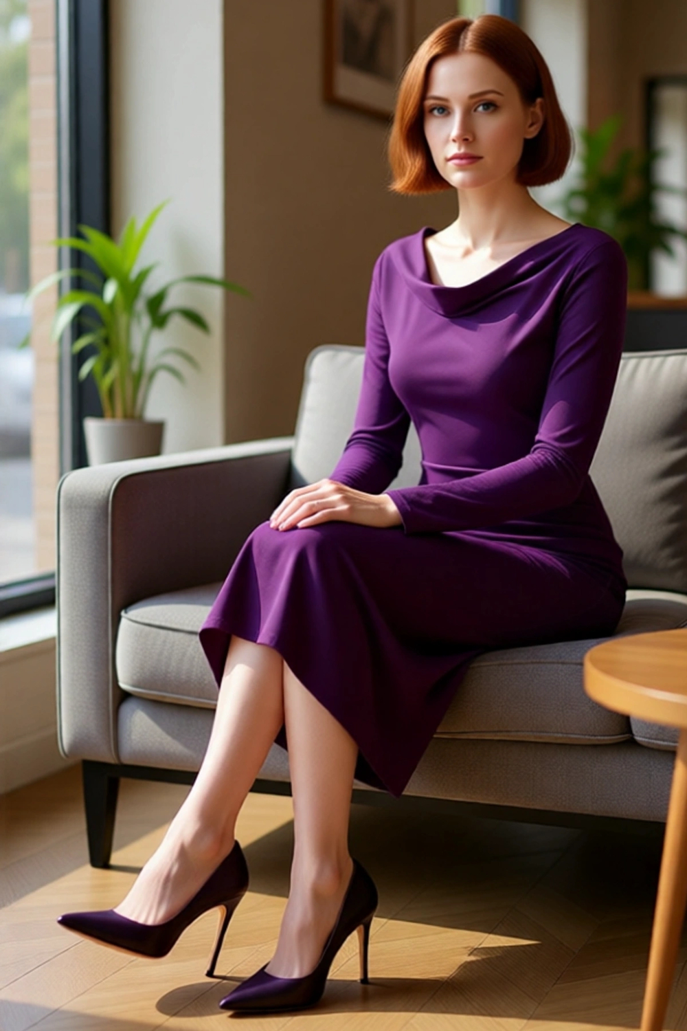 Kadın Astarlı Degaje Yaka Düz Desen Bodycon Maxi Elbise Modern ve Konforlu Kış Kombinleri İçin