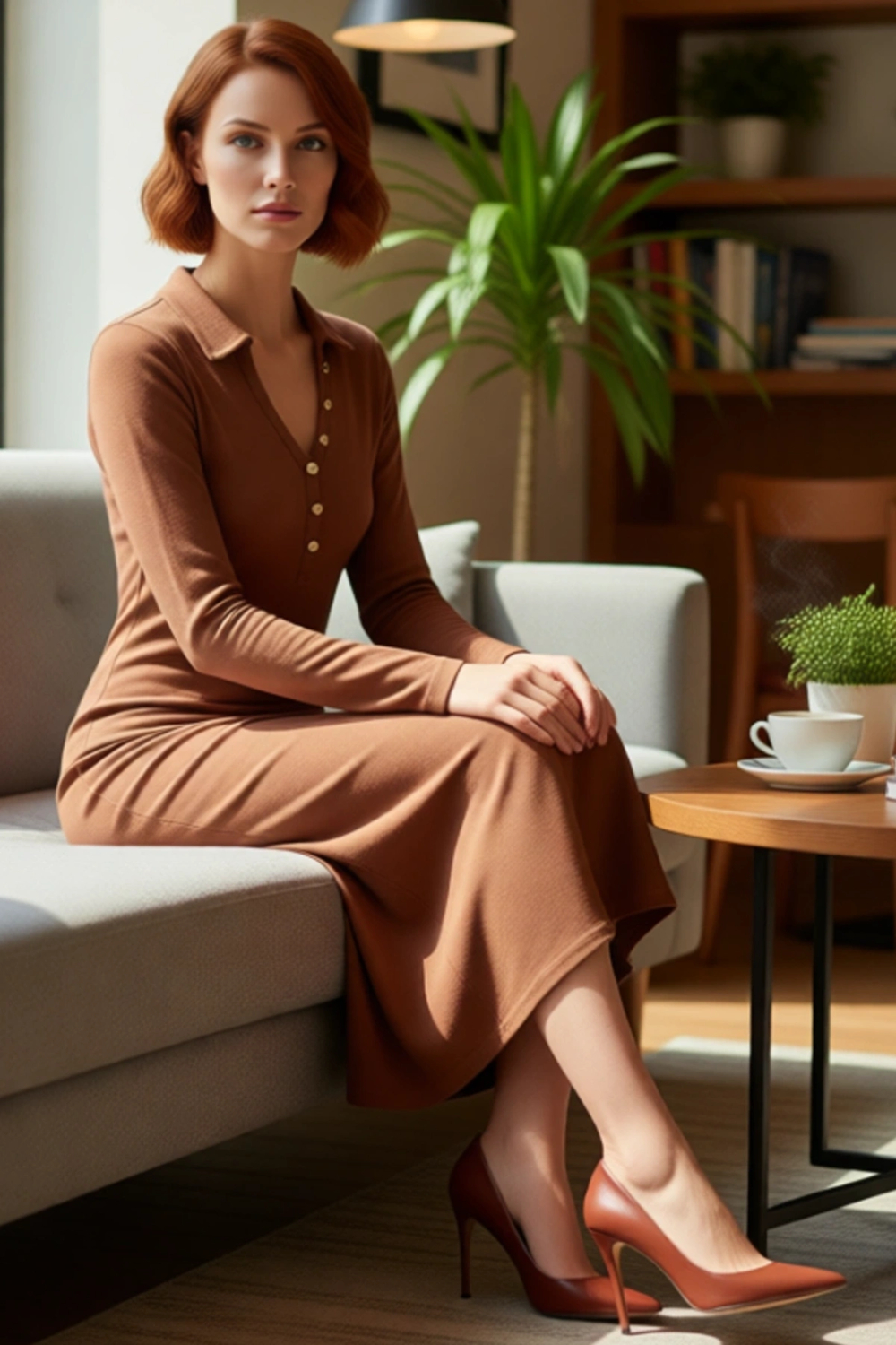 Kadınlar İçin Düz Desen Uzun Kollu Maxi Örme Elbise Bodycon Kesimiyle Kış Stilinizi Yansıtır