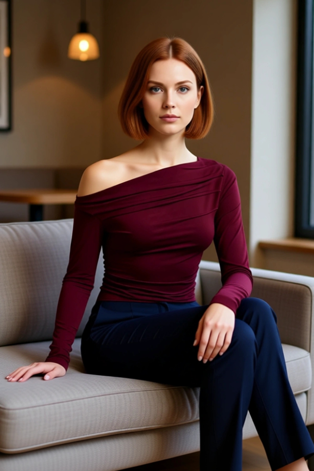 Stil Kadın Büzgü Drape Detaylı Fitted Vücuda Oturan Kollu Esnek Bluz Regular Örme Slim Kalıp