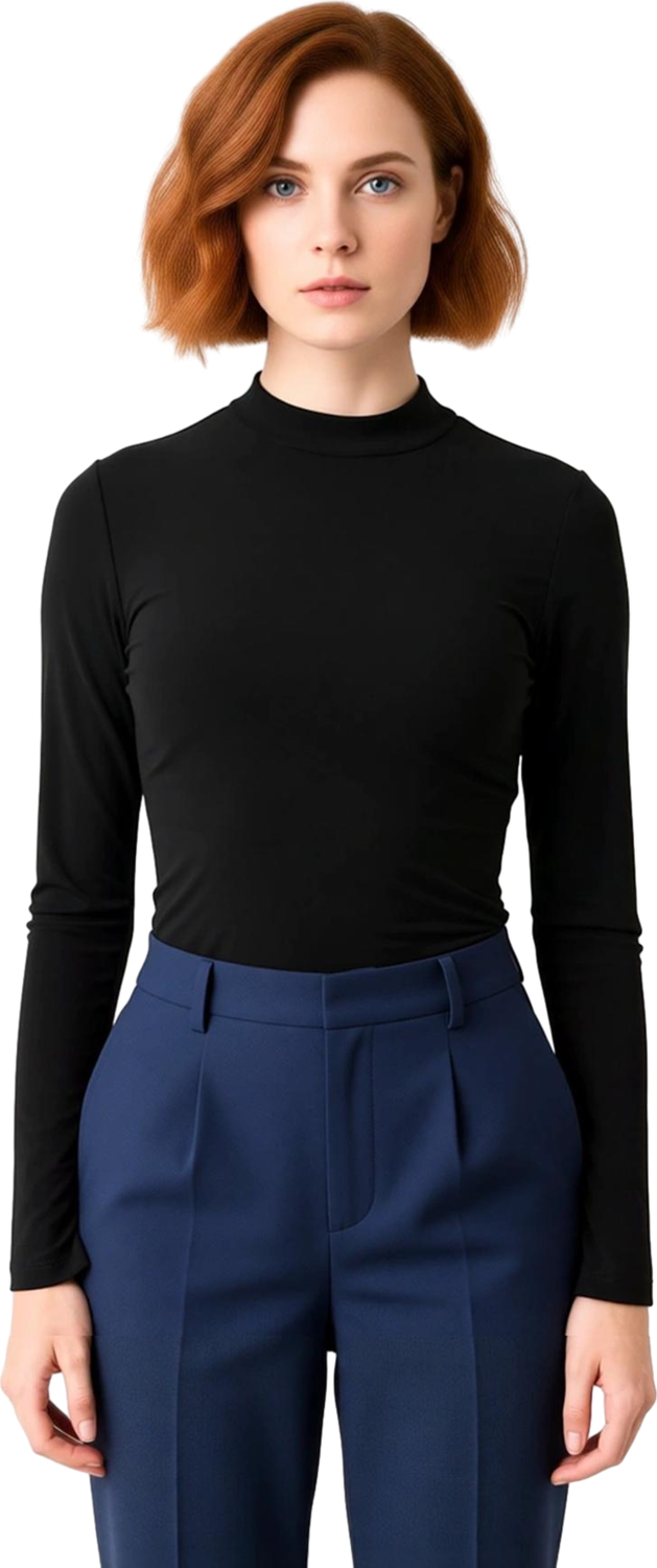 Stil Kadın Fitted Vücuda Oturan Kol Büzgülü Esnek Bluz Crop Örme Slim Kalıp