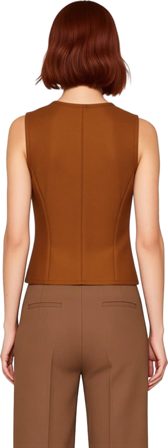 Kadınlar İçin Slim Fit Düğmeli Bisiklet Yaka Örme Süet Yelek Kaliteli Şık Rahat Modern Zarif
