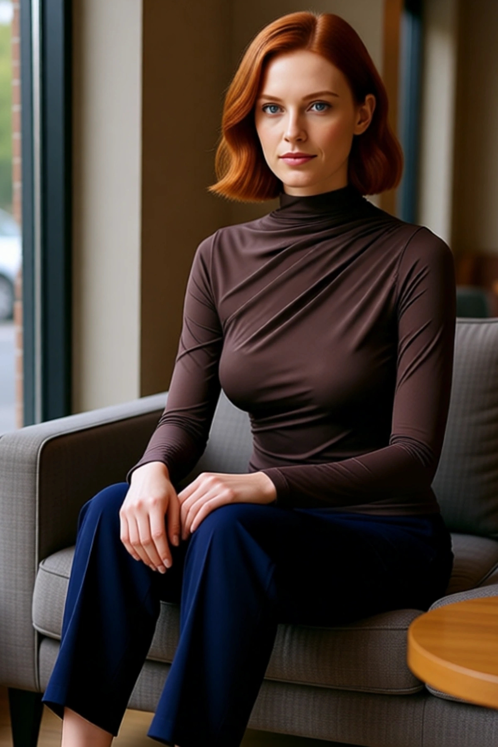 Moda Kare Yaka Örme Slim Düz Desen Casual Günlük Crop Kısa Kol Bluz