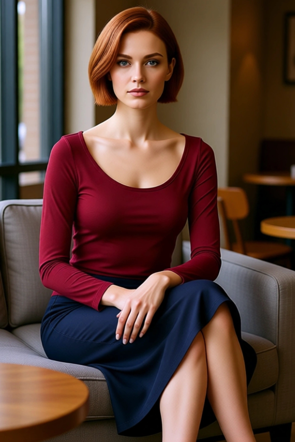 Stil Kadın Fitted Vücuda Oturan Bluz Regular Örme Slim Kalıp