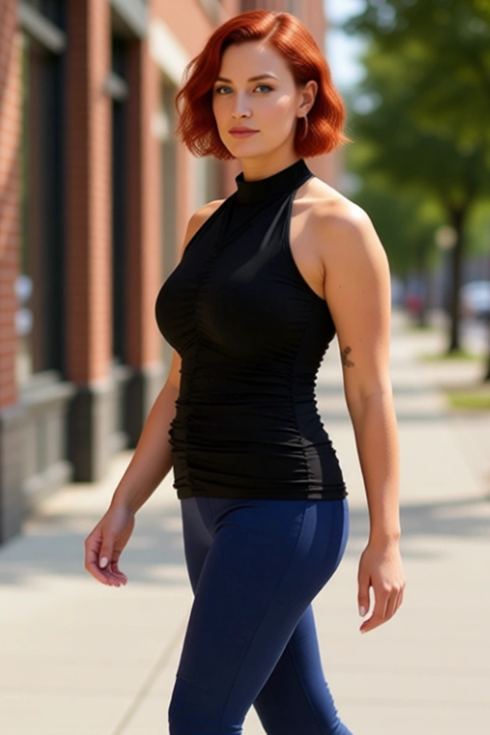 Kadın Halter Yaka Büzgülü Örme Bluz Günlük Şıklık İçin Mükemmel Seçim Kaliteli Şık Rahat Modern