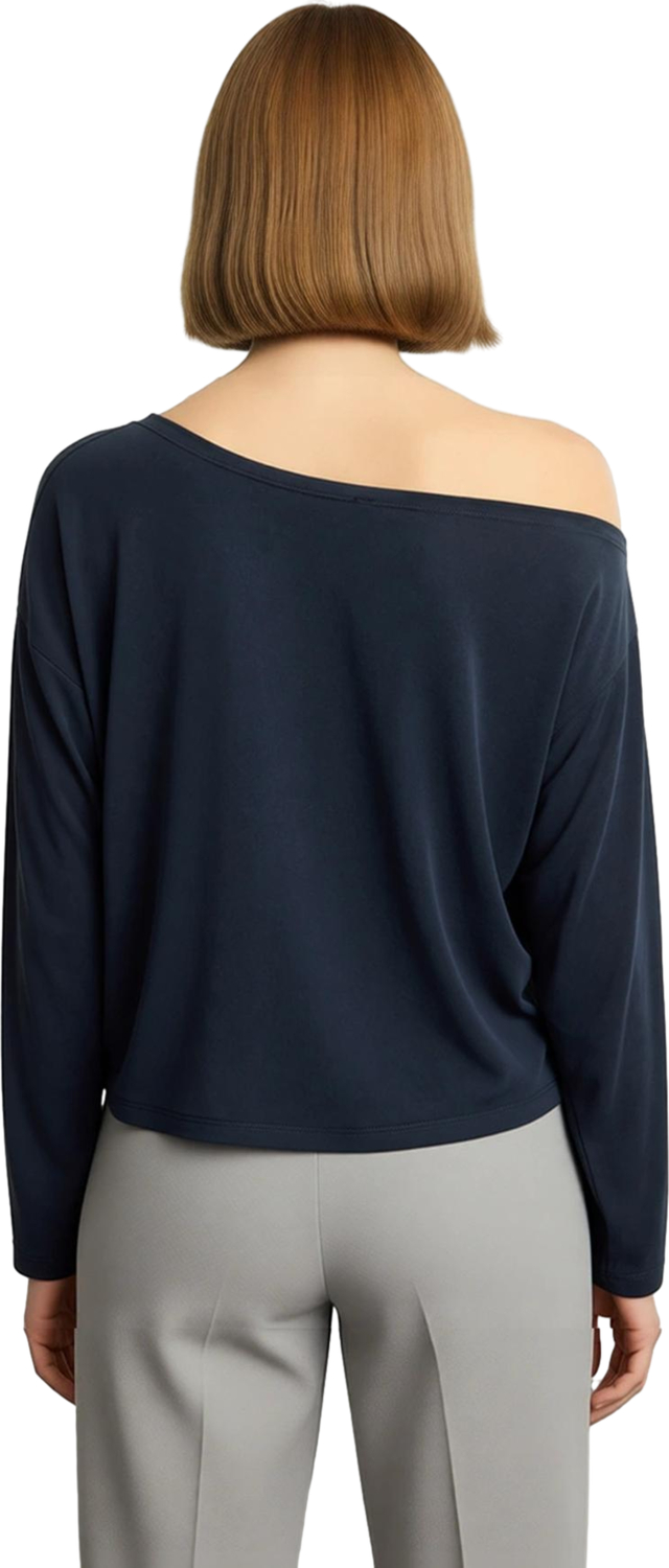 Stil Kadın %100 Modal Kumaş Rahat Kesim Bluz Regular Örme Relaxed Kalıp Tek Kol