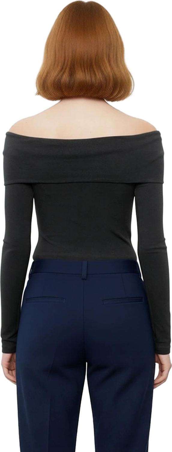 Stil Kadın Kısa Esnek Bluz Crop Örme Slim Kalıp