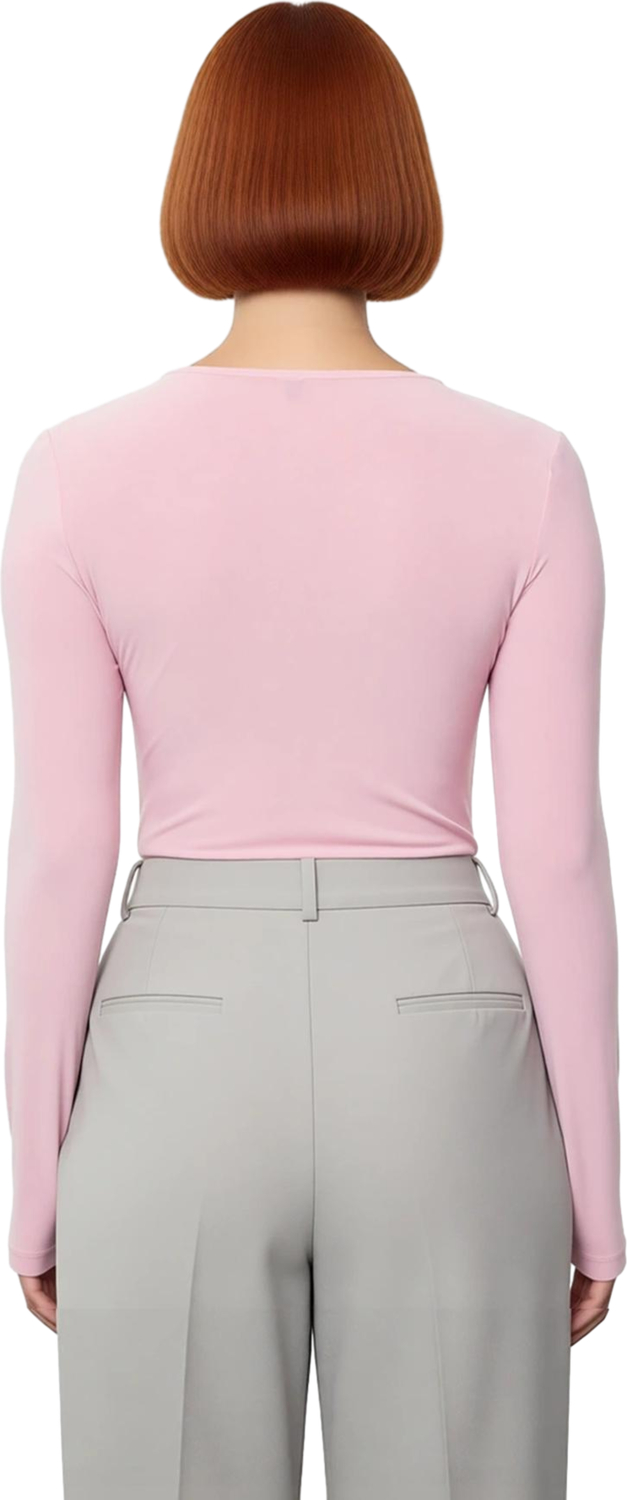 Stil Kadın Büzgü Drape Detaylı Vücuda Oturan Esnek Bluz Regular Örme Slim Kalıp