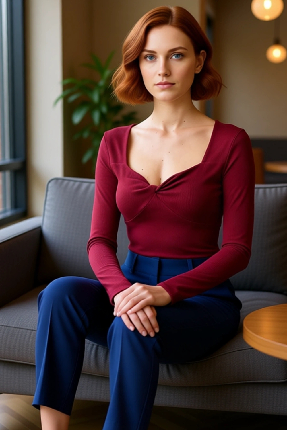 Kadınlar Için Esnek Örme Vücuda Oturan Crop Bluz Kalp Yaka Detaylı Kaliteli Şık Rahat Modern