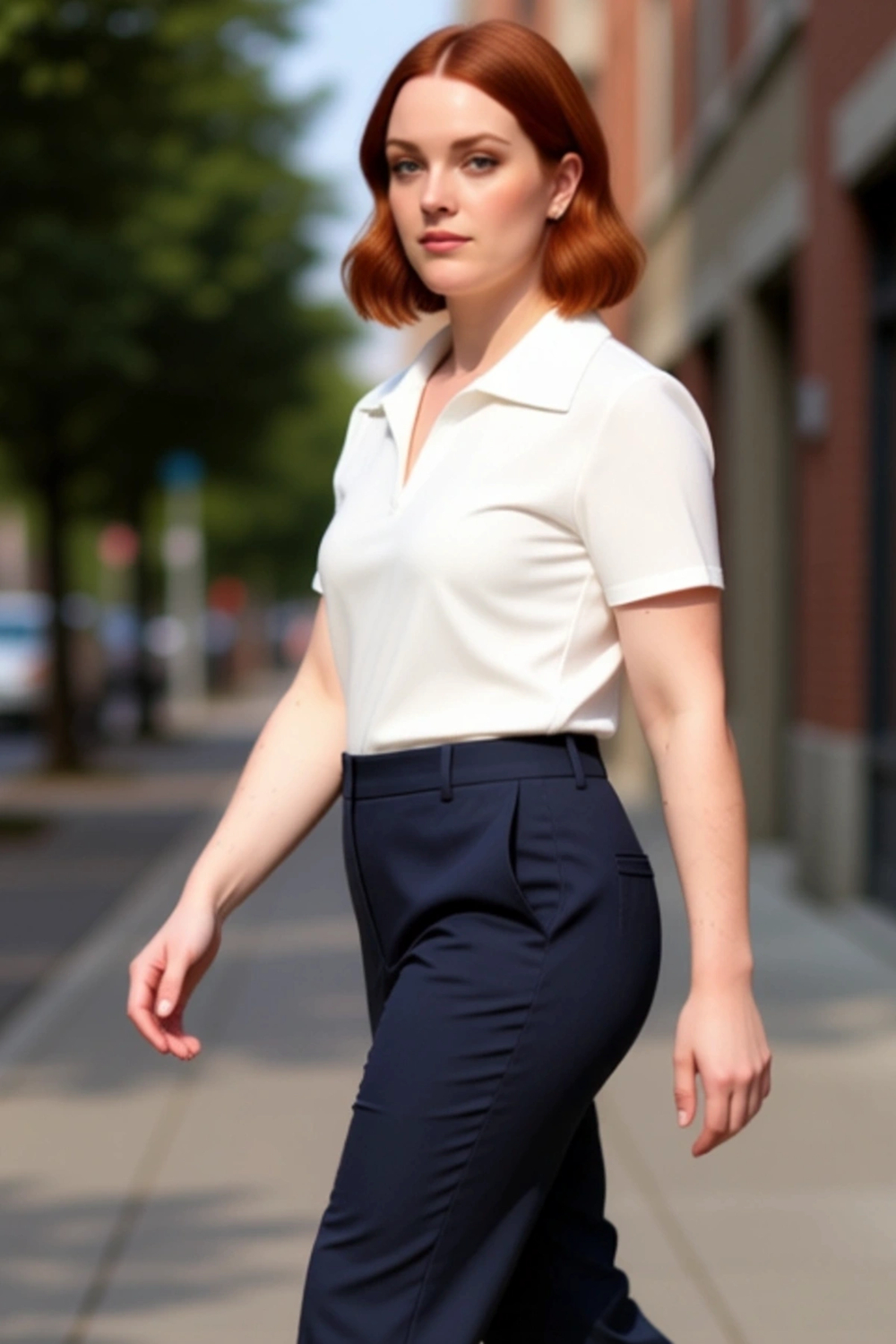 Kadın Basic Vücuda Oturan Polo Yaka Kısa Kollu Kaşkorse Bluz Cool & Comfort Yazlık Rahat Giyim