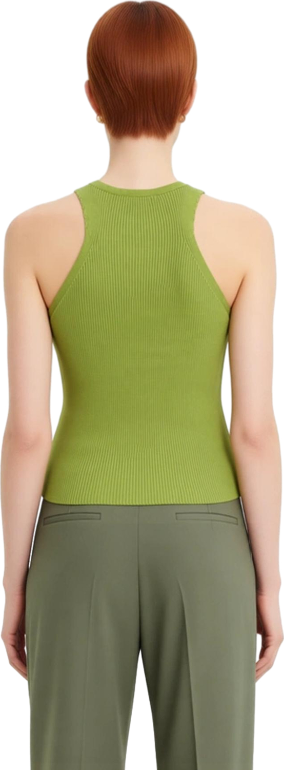 Rahat Yazlık Bluz Viskoz Triko Bisiklet Yaka Fitted Kalıp Kolsuz Premium Kalite