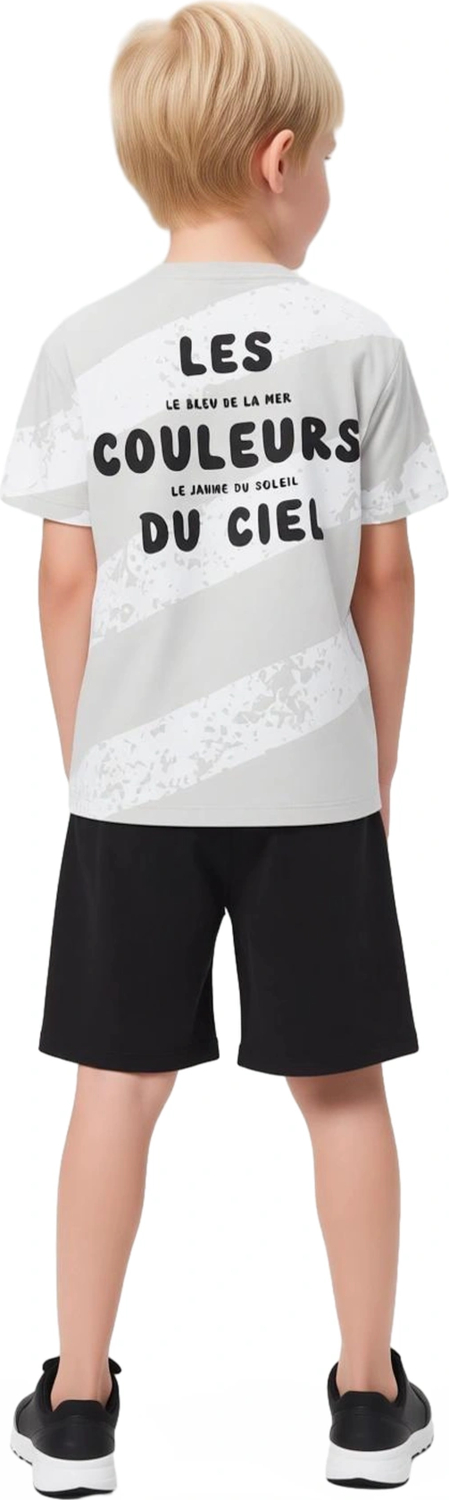 Çocuklar İçin Pamuklu Rahat Kesim T Shirt Ve Şort Seti Kaliteli Şık Rahat  Günlük