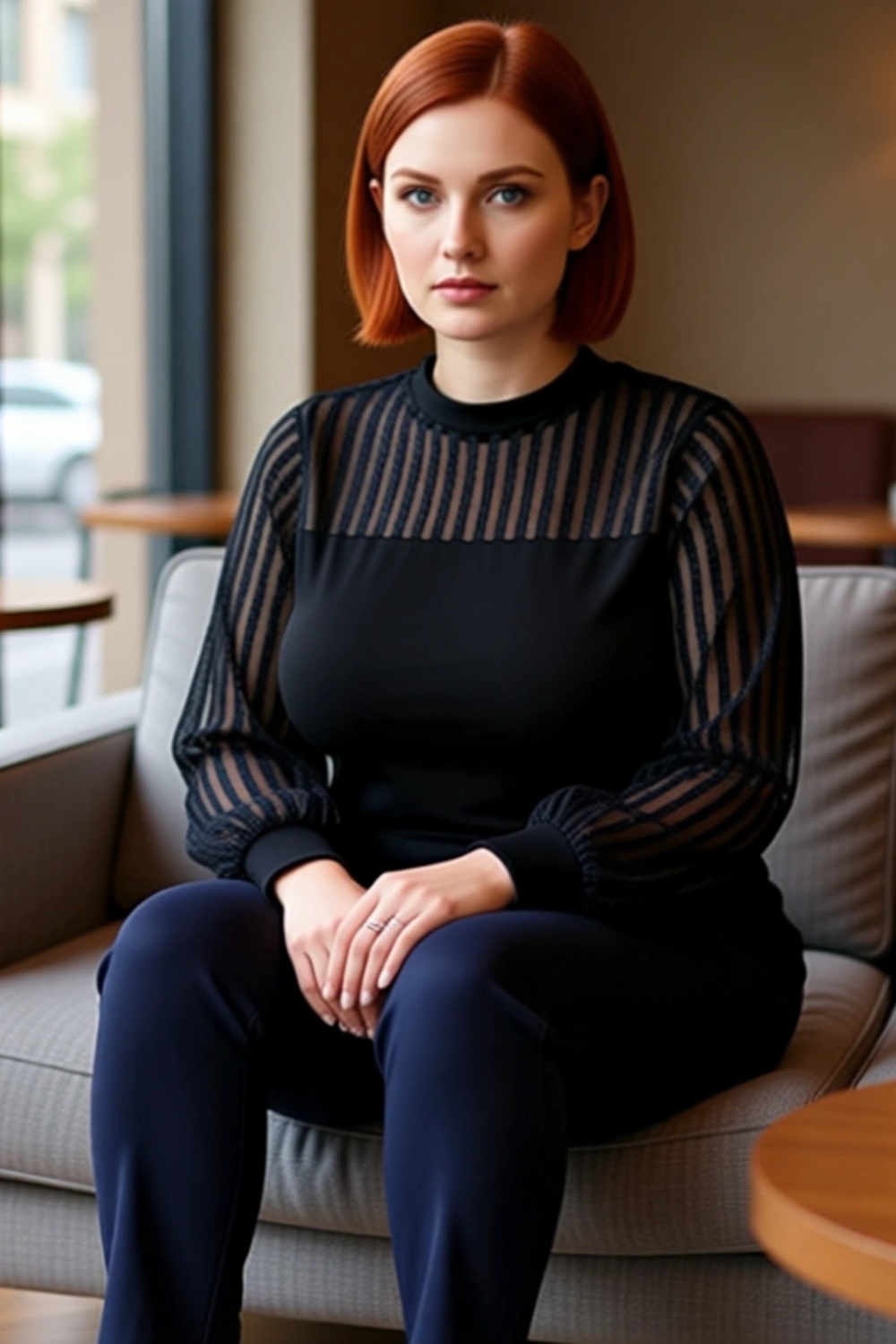 Stil Kadın Dantelli Bluz Regular Örme Regular Kalıp Büyük Beden