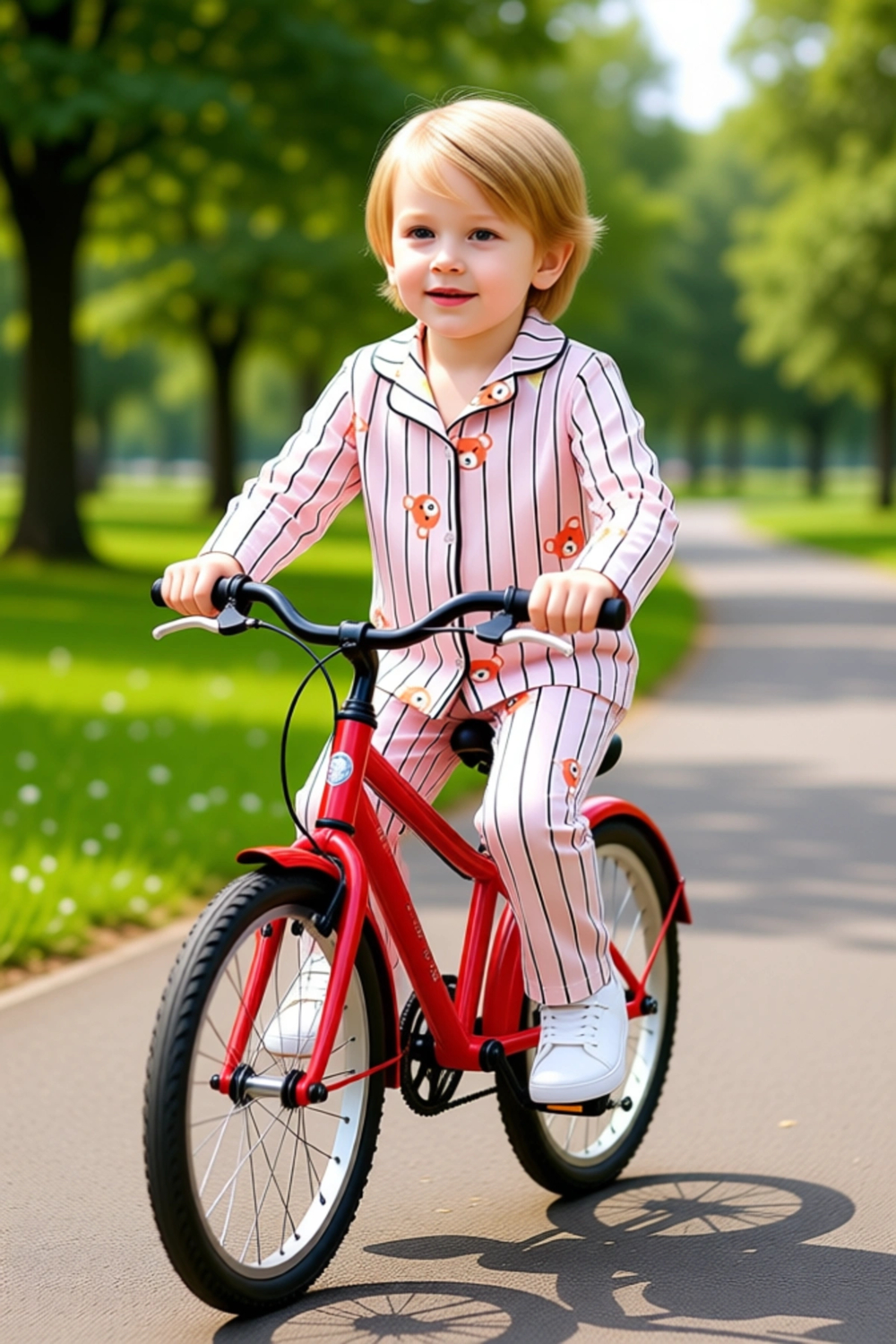 Sevimli Ayıcık Baskılı Yumuşak Erkek Çocuk Pijama Takımı Kaliteli Şık Rahat  Günlük