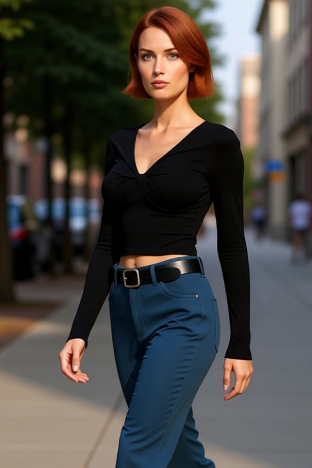 Stil Kadın Pamuklu Göğsü Büzgülü Fitted Vücuda Oturan Boy Bluz Regular Örme Slim Kalıp