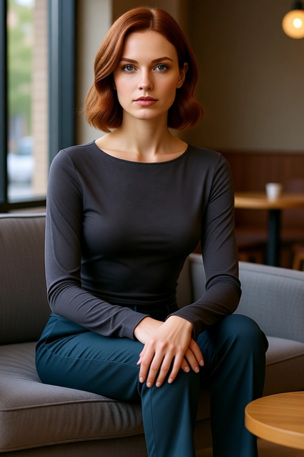 Stil Kadın Fitted Vücuda Oturan Büzgü Drape Detaylı Esnek Bluz Crop Örme Slim Kalıp Düşük Kol