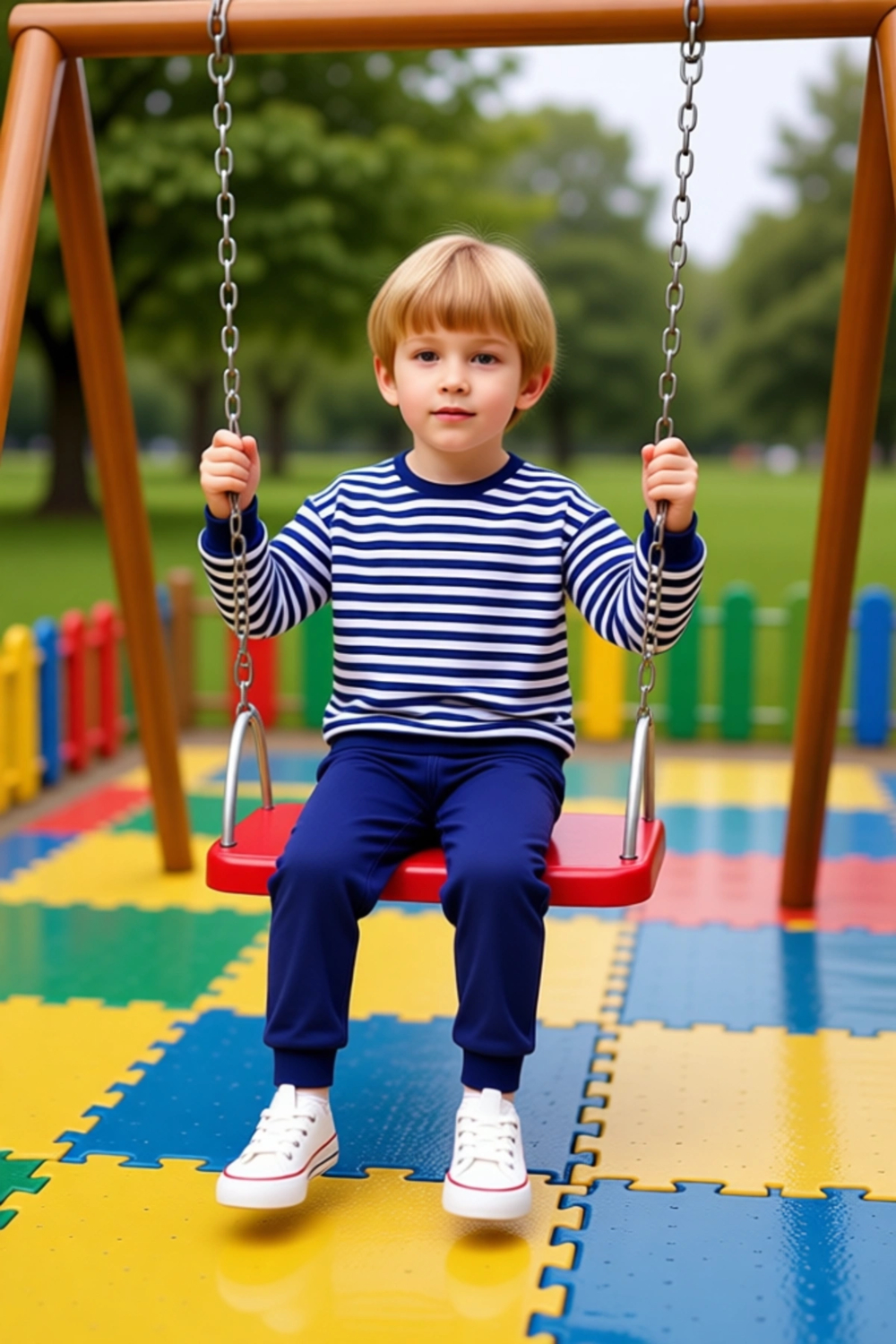 Çocuklar İçin Konforlu Regular Fit Çizgili Örme Pijama Takımı Kaliteli Şık Rahat