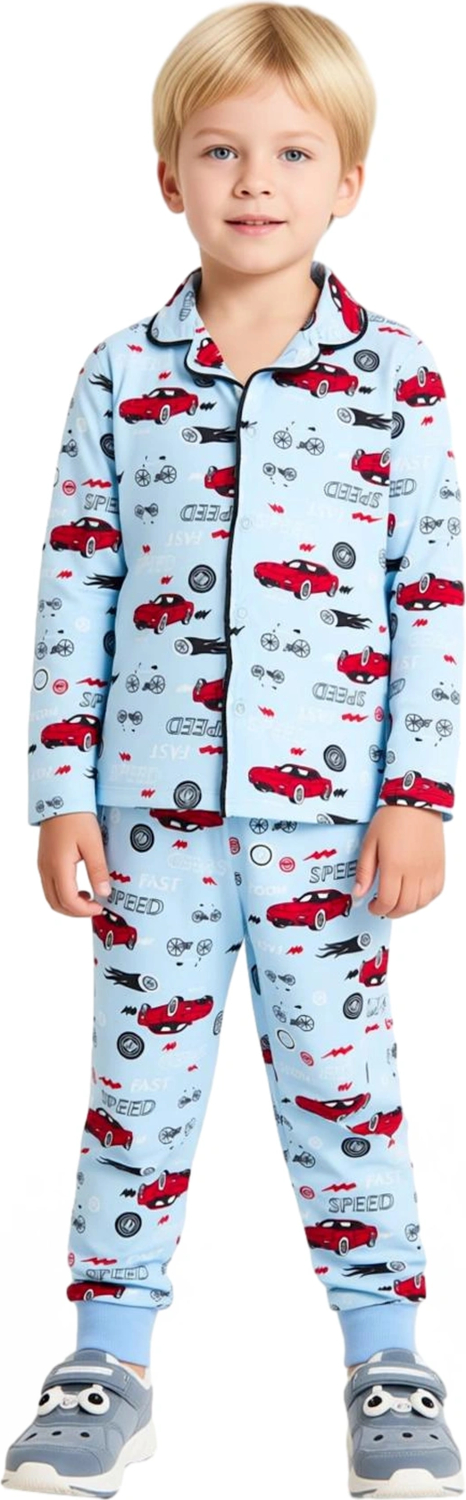 Çocuklar İçin Baskılı Pijama Seti Kış Aylarına Özel Sıcaklık ve Eğlence Kaliteli Şık Rahat