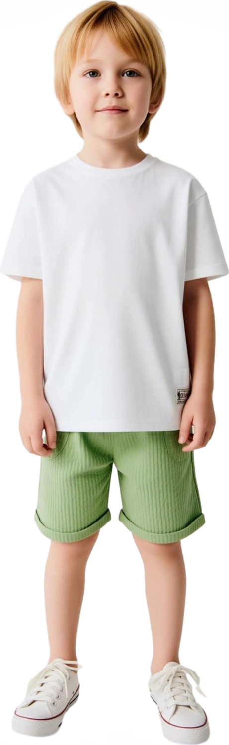 Erkek Çocuk %100 Pamuklu Rahat Kesim T Shirt ve Şort Seti Kaliteli Şık Rahat Günlük