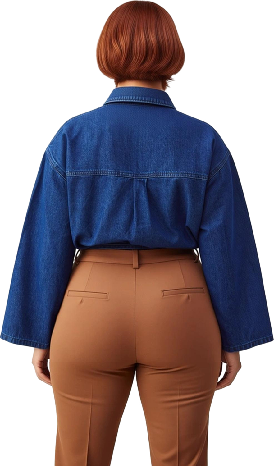 Kadın Bol Kesim Denim Gömlek Bağlama Detaylı Şehir Yaşamına Uygun Konforlu Ve Modern Stil Şık