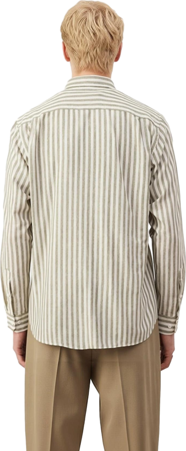 Erkek Çizgili Regular Fit Uzun Kollu Pamuk Gömlek Modern Ve Konforlu Bir Stil Sunar Günlük