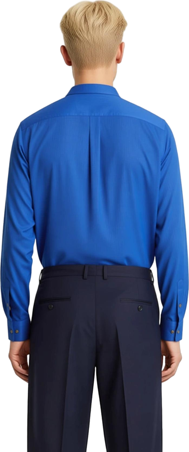 Erkek Modern Slim Fit Hakim Yaka Yarim Dugmeli Pamuklu Uzun Kollu Gomlek Fonksiyonel Rahat