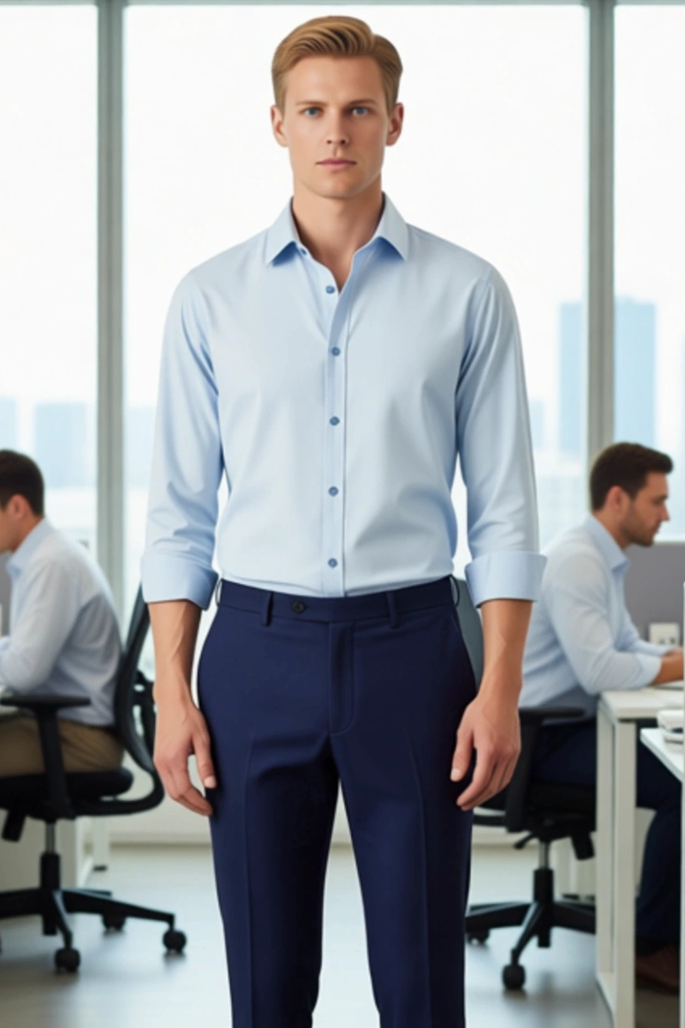 Erkek Regular Fit Keten Dokulu Pamuklu Uzun Kollu Gündelik Gömlek Modeli Fonksiyonel Rahat
