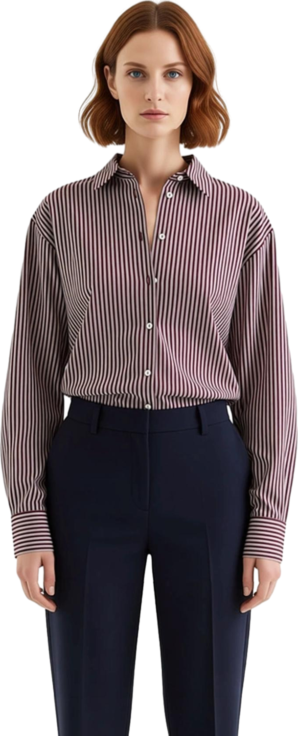 Kadınlara Özel Çizgili Oversize Poplin Gömlek Günlük Stilinizi Tamamlayan Şıklık Dayanıklı