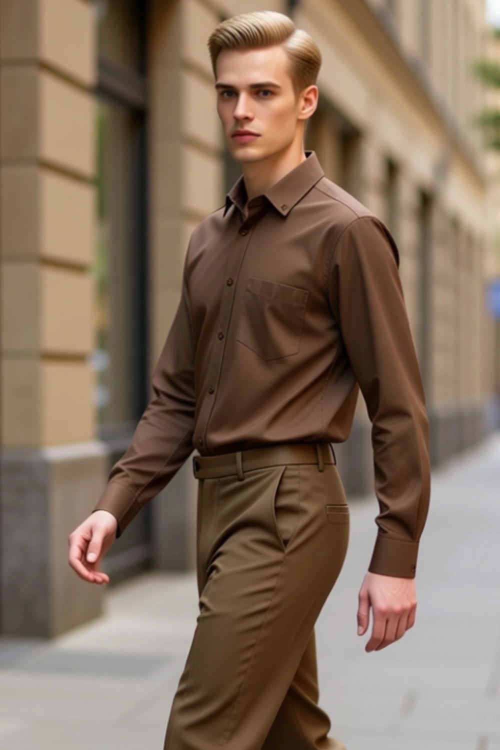 Erkek Düz Renk Gabardin Dokulu Regular Fit Uzun Kollu Casual Gömlek Günlük Şıklık Sunar Şık