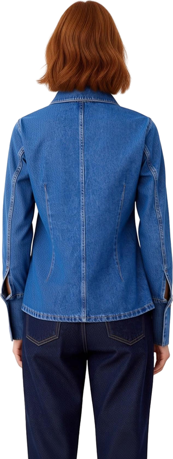 Kadın Denim Gömlek Modern Manşet Tasarımı İle Şık Ve Konforlu Bir Seçenek Fonksiyonel Spor