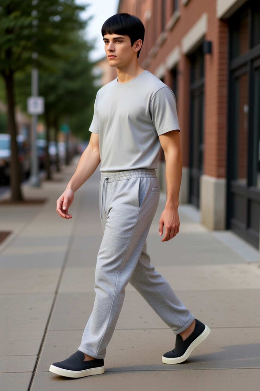 Erkek Günlük Jogger Pantolon Rahat Lastikli Bel Dar Paça Dokuma Kumaş Yaz Aylarının Vazgeçilmezi