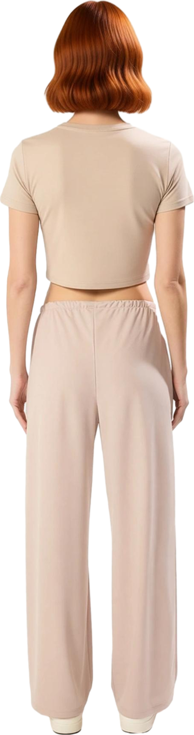 Kadın Wide Leg Bağlama Detaylı Polyester Pantolon Fonksiyonel Dayanıklı Kaliteli Konforlu Şık