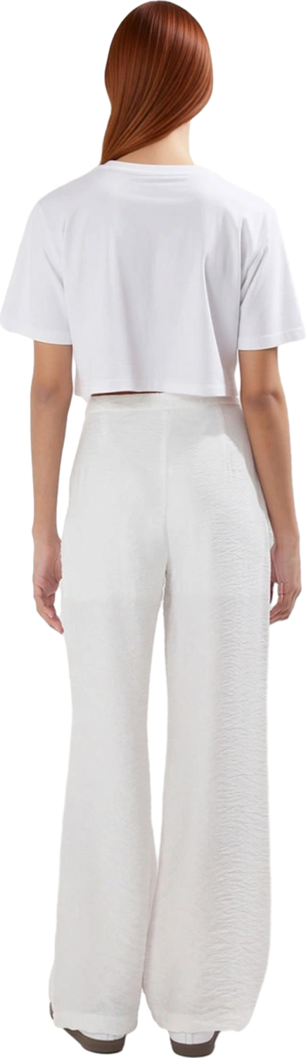 Kadın Wide Leg Dokulu Kumaş Pantolon Günlük Kullanım Fonksiyonel Dayanıklı Kaliteli Modern