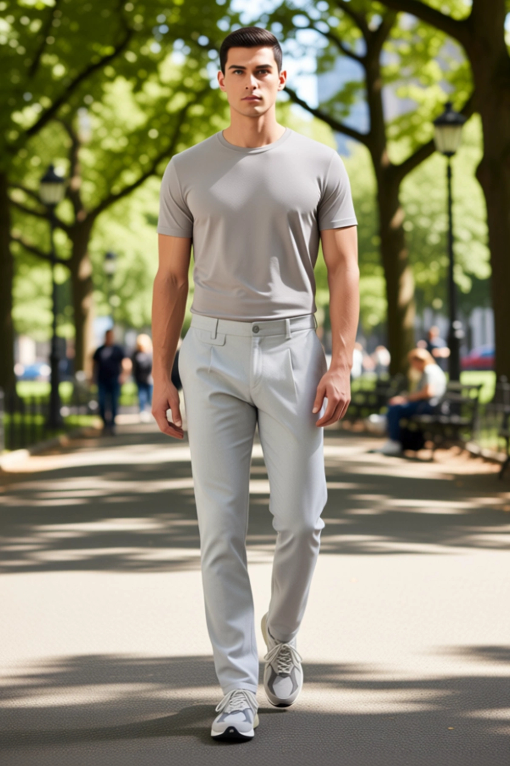 Erkek Regular Boy Bootcut Pantolon Polyester Rahat Günlük Stil Hafta Sonu Kaliteli Malzeme