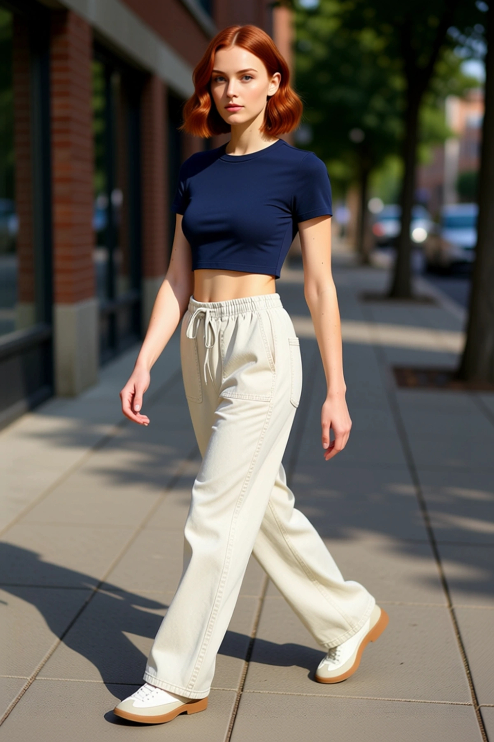 Kadın Wide Leg Gabardin Dokuma Pantolon Günlük Kullanım Fonksiyonel Dayanıklı Kaliteli Şık