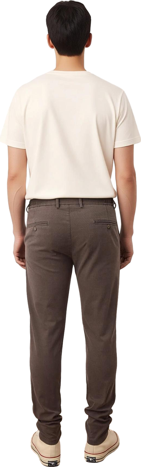 Erkek Koyu Kahve Düz Dokulu Regular Fit Pantolon Fonksiyonel Dayanıklı Kaliteli Konforlu Şık