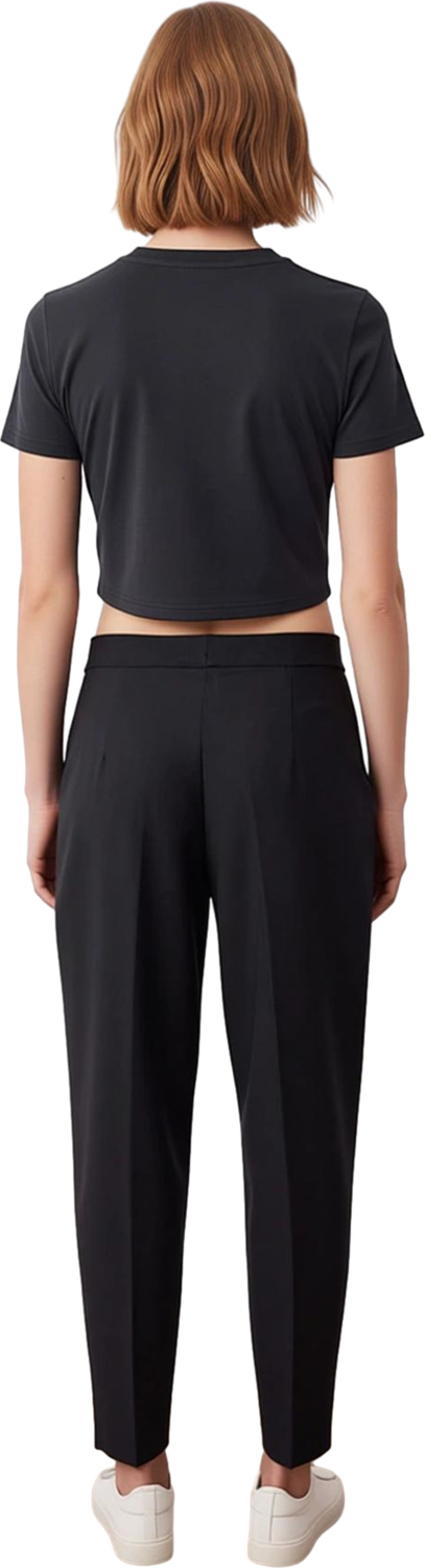 Kadın Düğmeli Wide Leg Pantolon Fonksiyonel Dayanıklı Kaliteli Konforlu Estetik Premium Şık